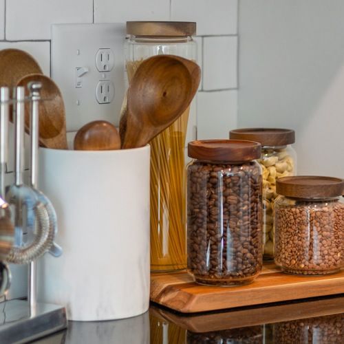 A perfect fit for your home routines jars of ingredients on a countertop