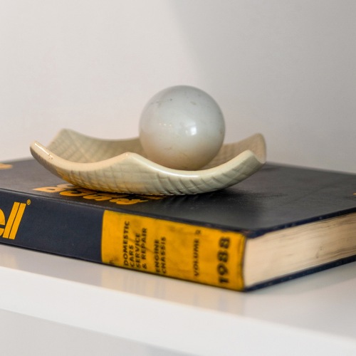 Make this space your own a book on a bookshelf